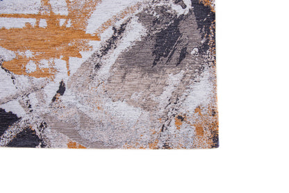 6 x 8 Gray & White Non Skid Rug