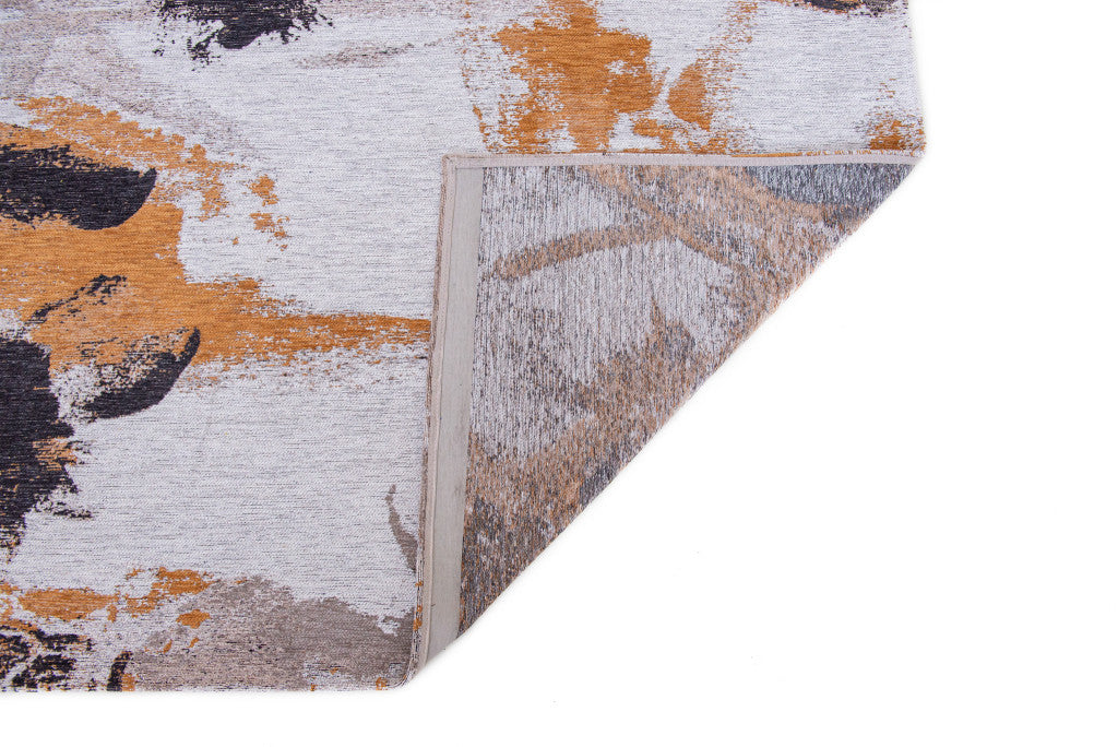 7 x 9 Gray & White Non Skid Rug