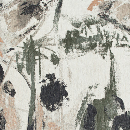 6 x 8 Gray & Orange Non Skid Rug