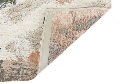 7 x 9 Gray & Orange Non Skid Rug