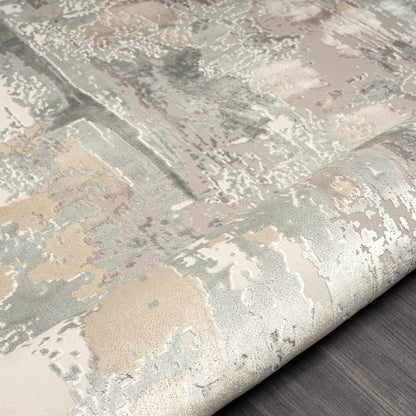 8 x 10 Gray & Beige Rug