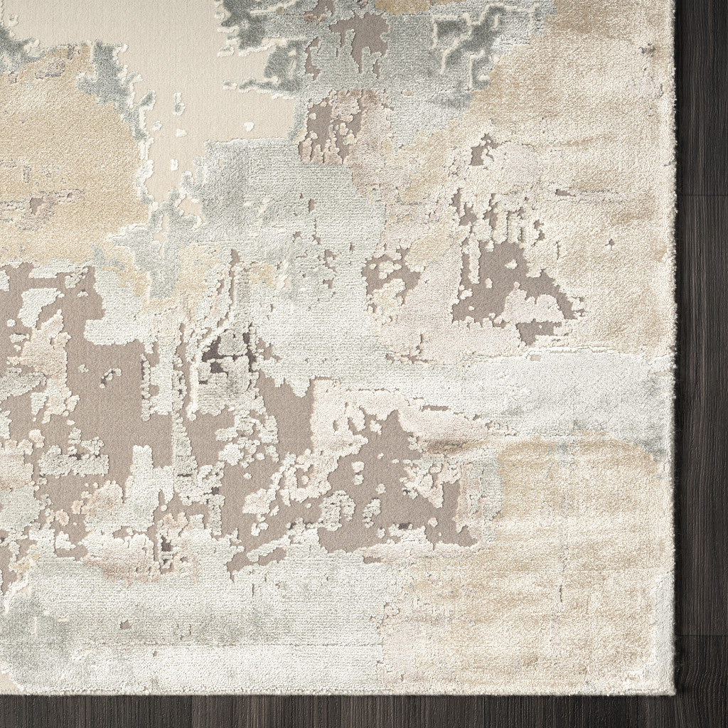 8 x 10 Gray & Beige Rug