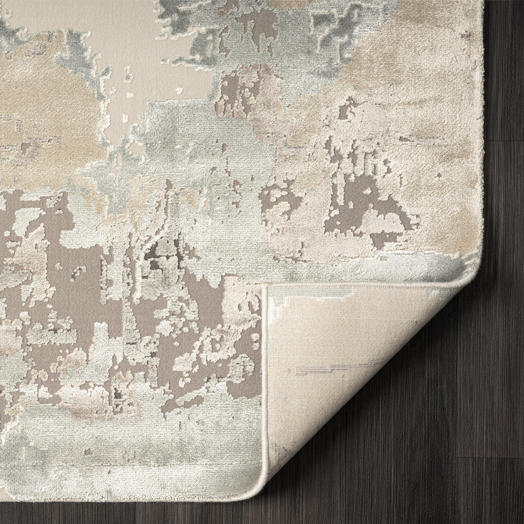 8 x 10 Gray & Beige Rug