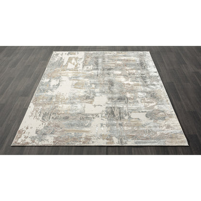 8 x 10 Gray & Beige Rug