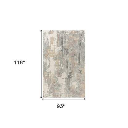 8 x 10 Gray & Beige Rug