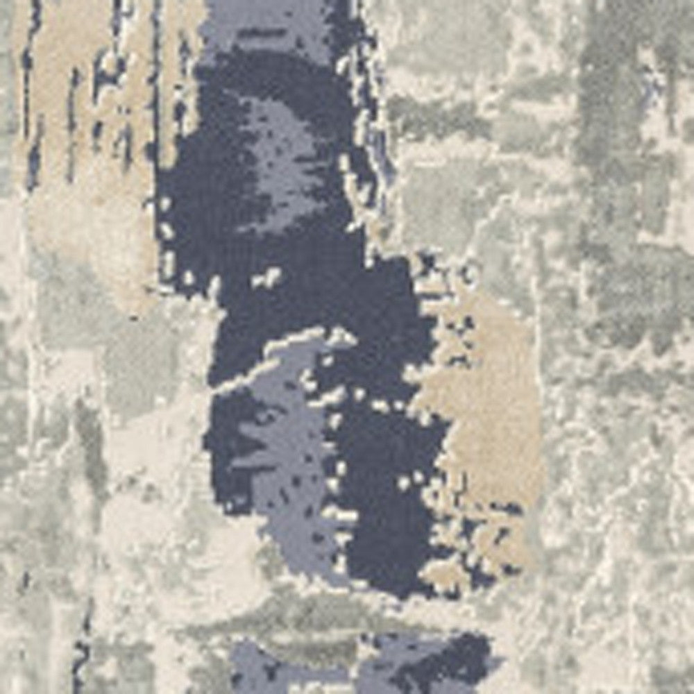 8 x 10 Blue & Beige Rug