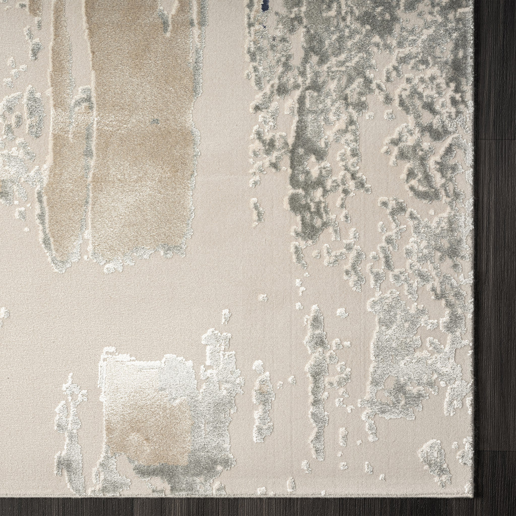 8 x 10 Blue & Beige Rug