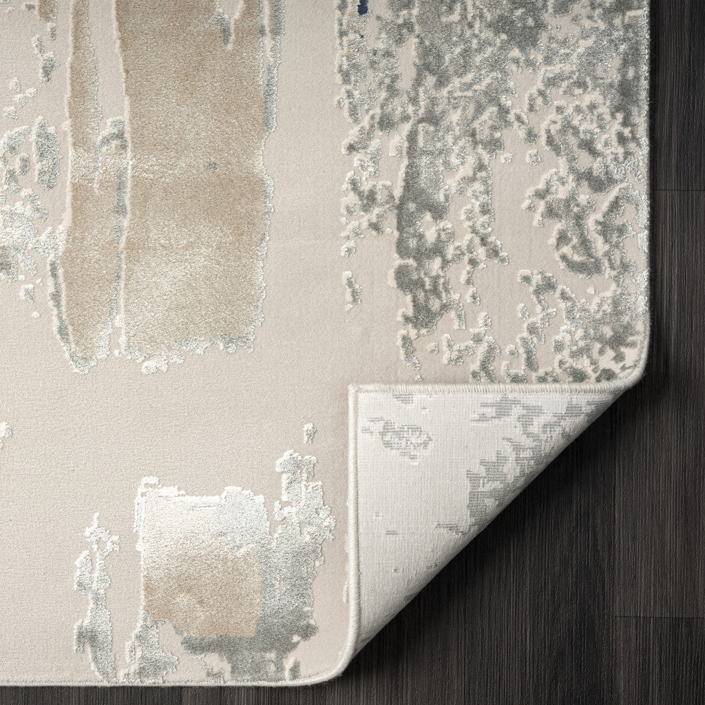 8 x 10 Blue & Beige Rug