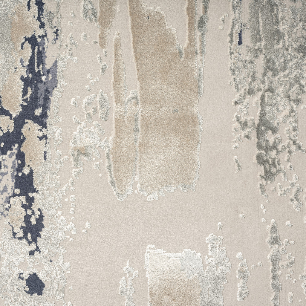 8 x 10 Blue & Beige Rug
