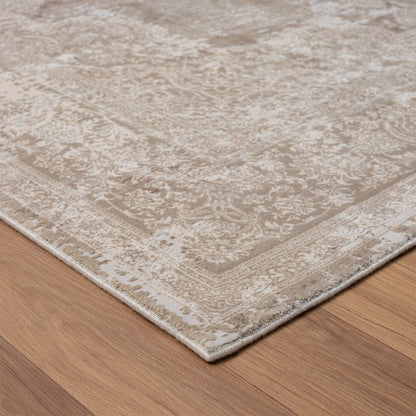 12 x 15 Beige & Ivory Medallion Rug