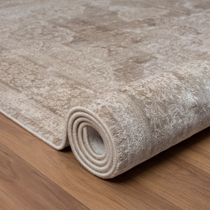 12 x 15 Beige & Ivory Medallion Rug