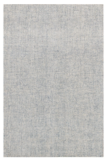 8 x 10 Blue & Ivory Wool Hand Tufted Rug