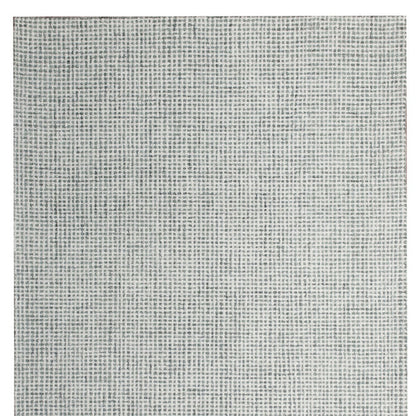 8 x 10 Green & Ivory Wool Checkered Hand Tufted Rug