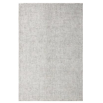 8 x 10 Gray & Ivory Wool Checkered Hand Tufted Rug
