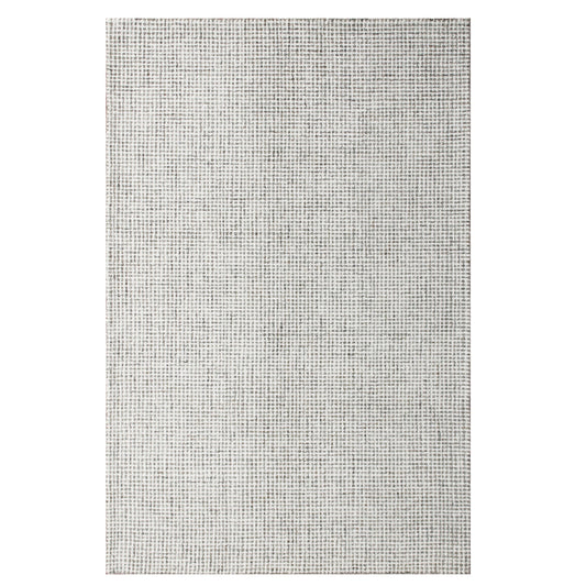 8 x 10 Gray & Ivory Wool Checkered Hand Tufted Rug