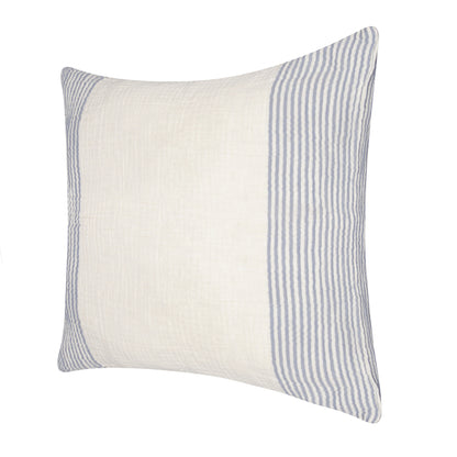 Blue Striped Cotton Pillow