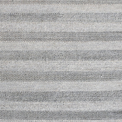 8 x 10 Beige & Gray Wool Blend Striped Hand Loomed Rug