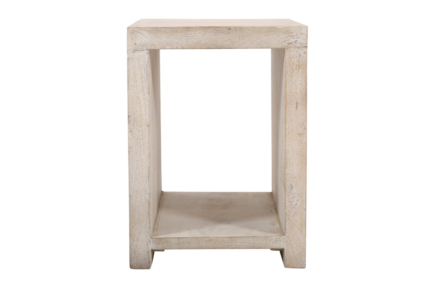 Three Piece Natural Solid Wood Distressed Sled Coffee & End Tables Set image 6