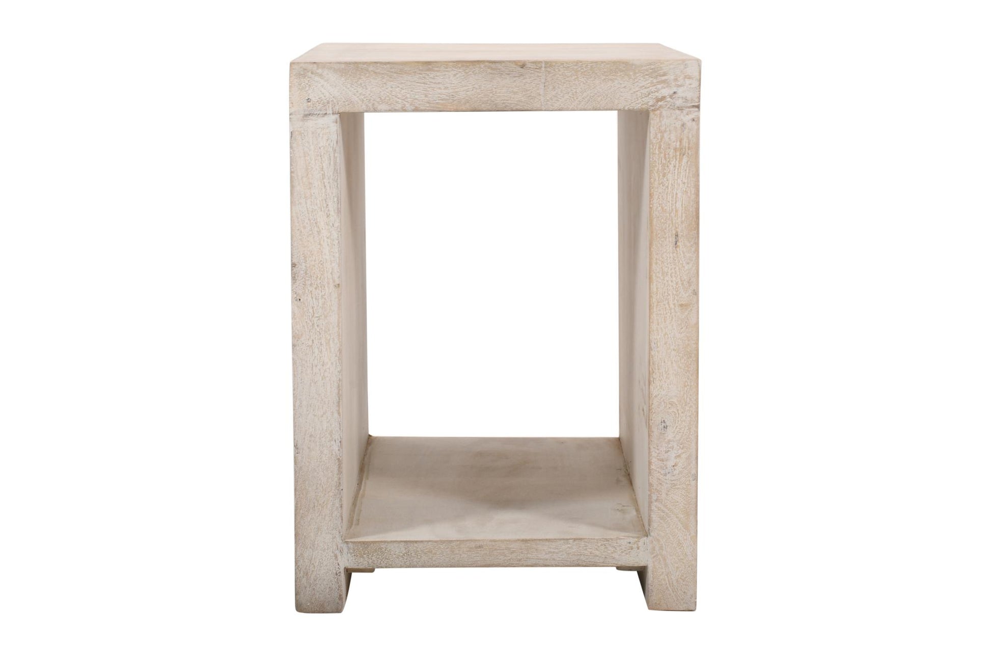 Three Piece Natural Solid Wood Distressed Sled Coffee & End Tables Set image 6