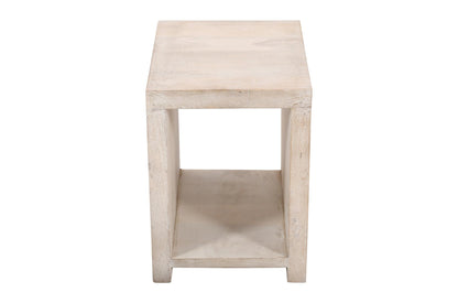 Three Piece Natural Solid Wood Distressed Sled Coffee & End Tables Set image 7