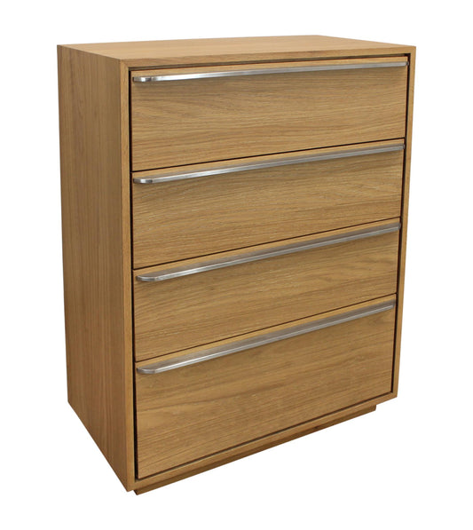 Natural Solid Wood Four Drawer Dresser image 4