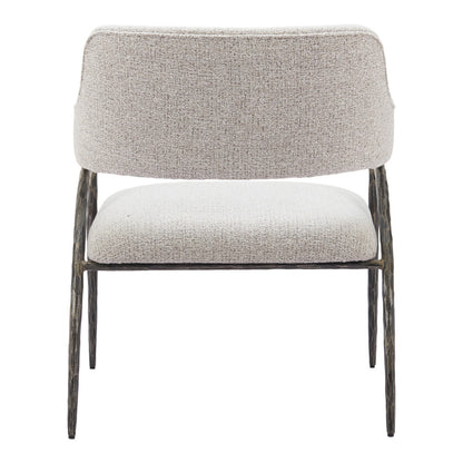 Gray & Black Upholstered Arm Chair
