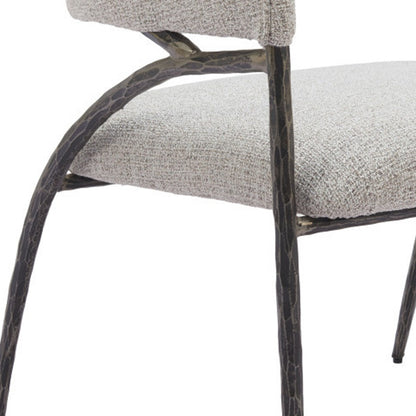 Gray & Black Upholstered Arm Chair