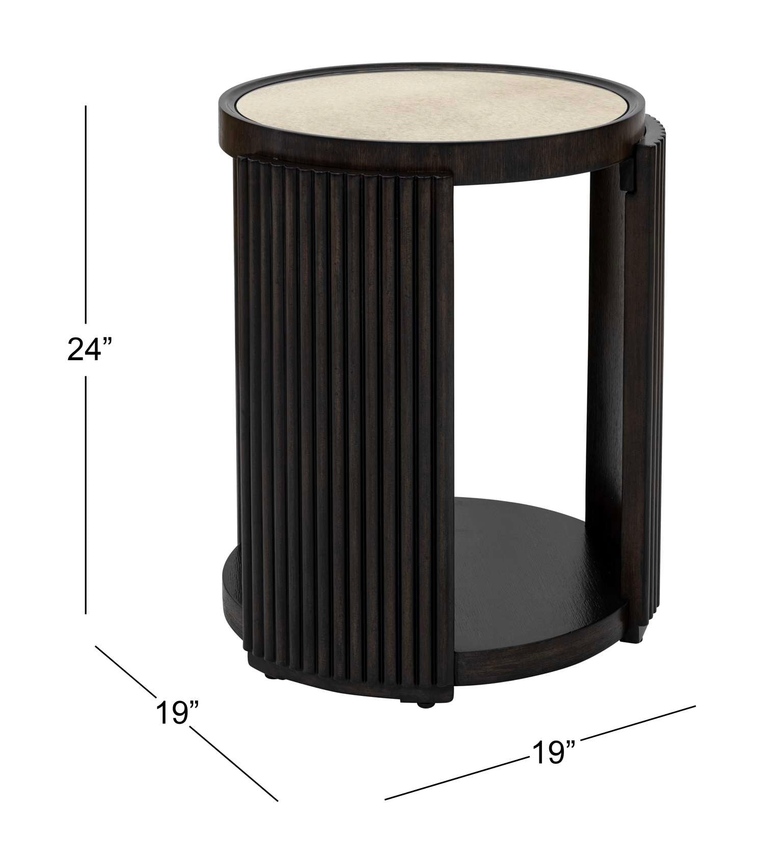 Rivera End Table - Dimensional