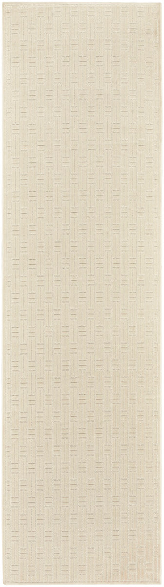 Nourison Charm Ivory Pet Friendly Machine Washable Rug - 2'2" x 8'