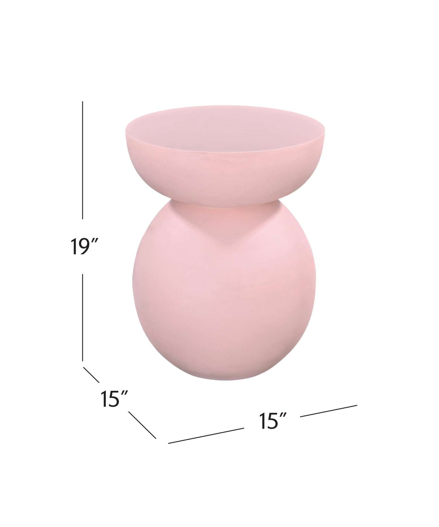 Eden Accent Table - Dimensional