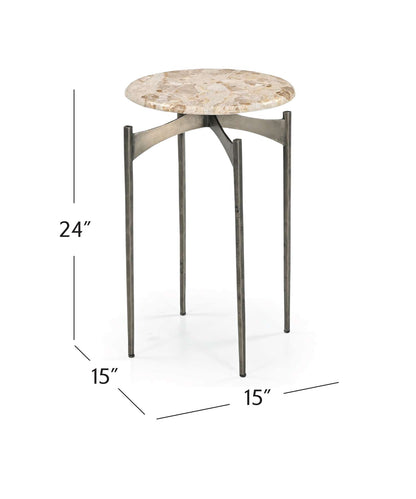 Thea Accent Table - Dimensional