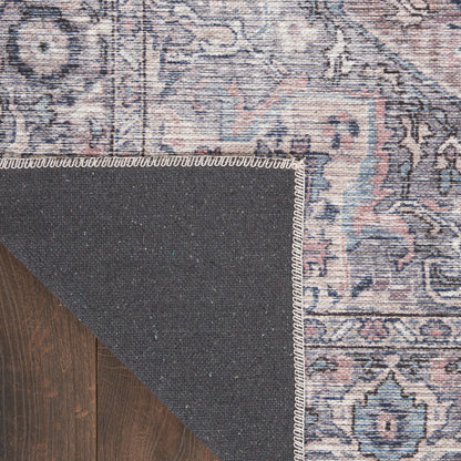 Nourison New Concept Grey Machine Washable Rug - Corner