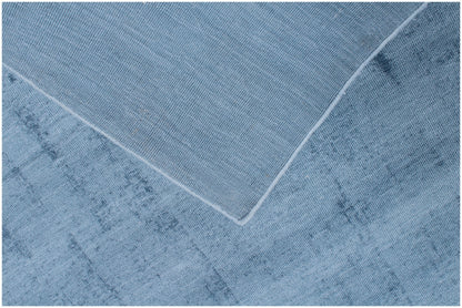 9 x 12 Denim Blue Hand Loomed Rug