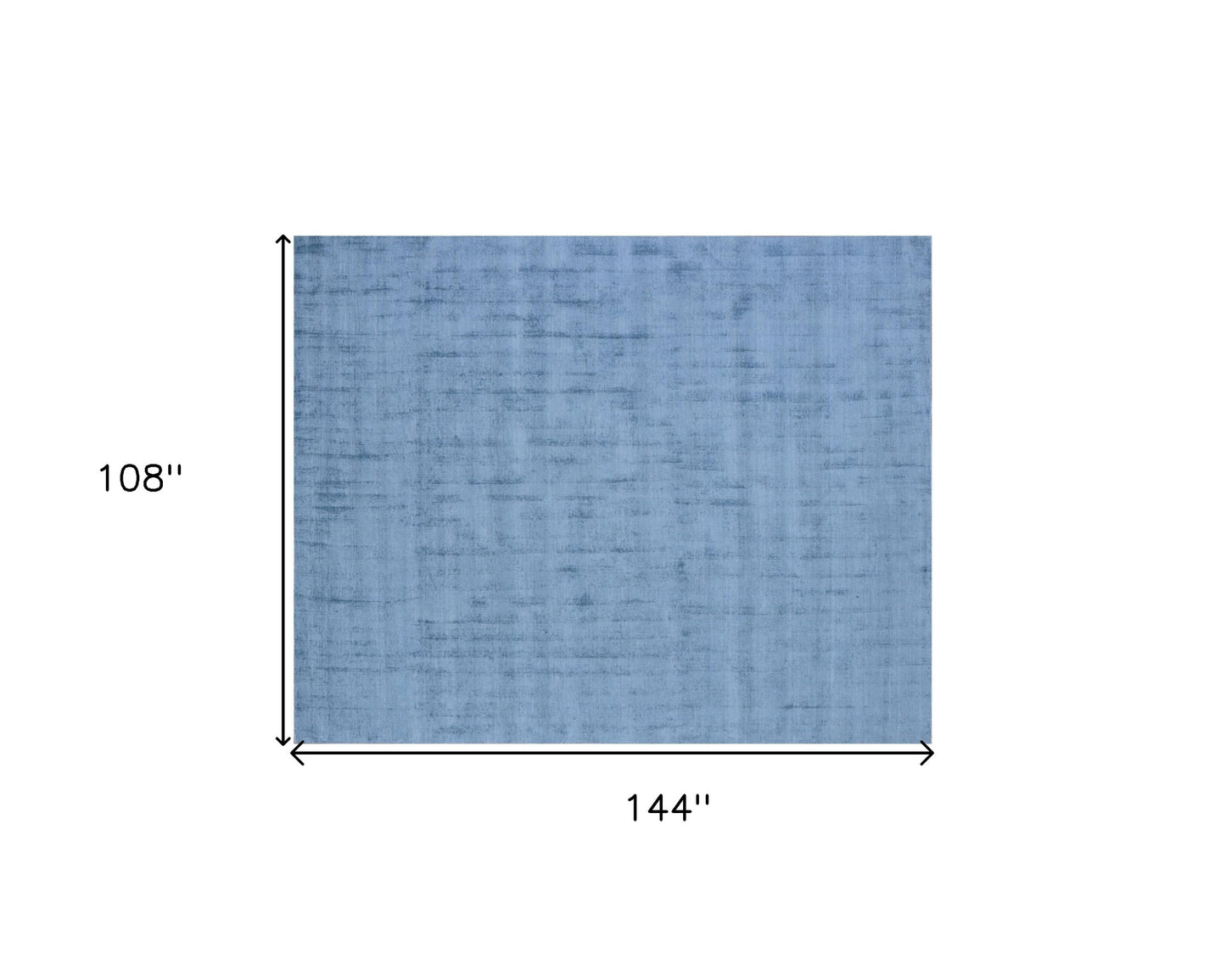 9 x 12 Denim Blue Hand Loomed Rug
