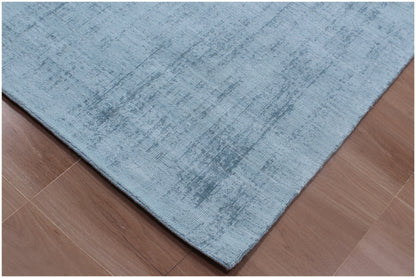 9 x 12 Denim Blue Hand Loomed Rug