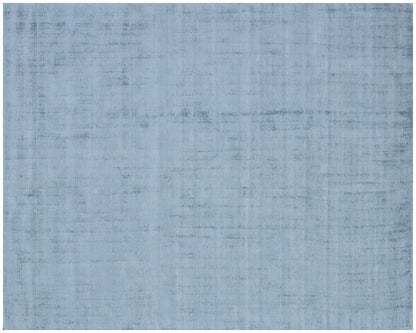 9 x 12 Denim Blue Hand Loomed Rug