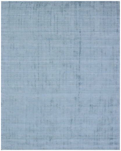8 x 10 Denim Blue Hand Loomed Rug