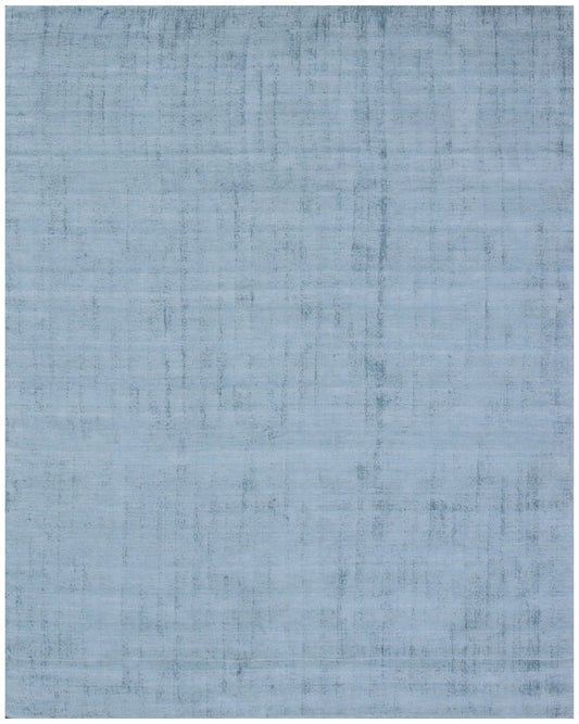 8 x 10 Denim Blue Hand Loomed Rug