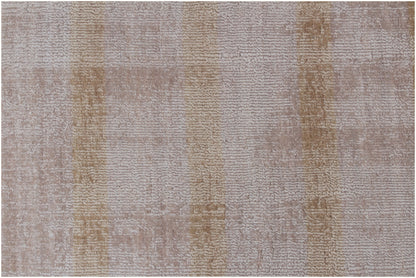 9 x 12 Camel Striped Hand Loomed Rug