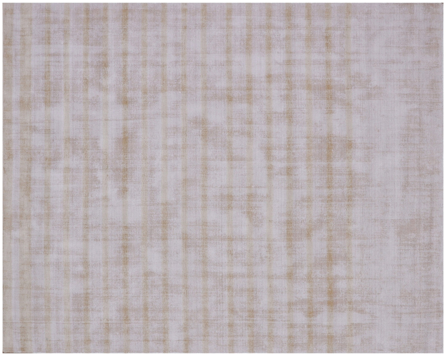 9 x 12 Camel Striped Hand Loomed Rug