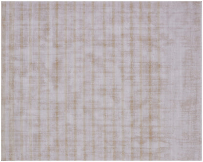 9 x 12 Camel Striped Hand Loomed Rug