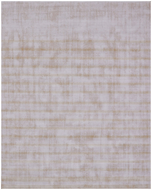 8 x 10 Camel Striped Hand Loomed Rug