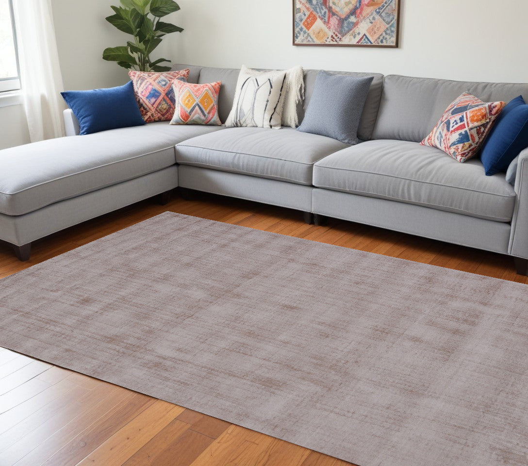 9 x 12 Camel Hand Loomed Rug