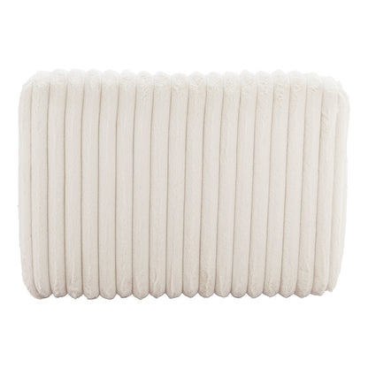 Cream Faux Fur Lounge Chair