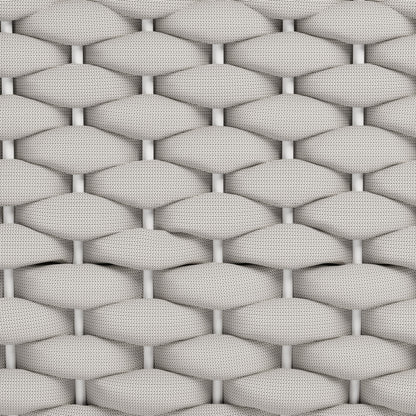 Gray & White Fabric Club Chair