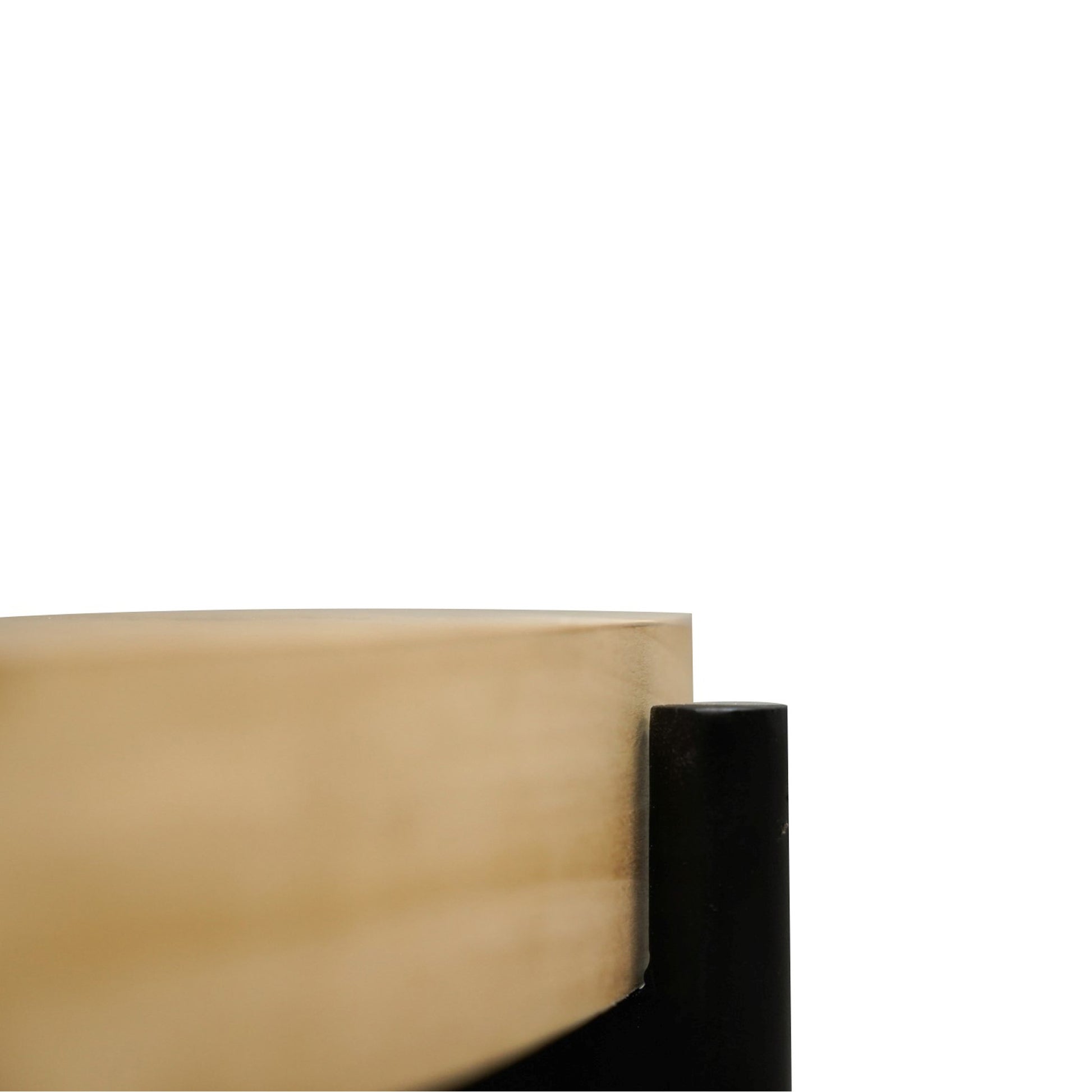 Natural & Black Wood & Iron Round Coffee Table image 7