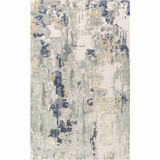 9 x 12 Blue & Gray Rug