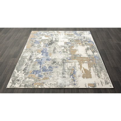 9 x 12 Blue & Gray Rug