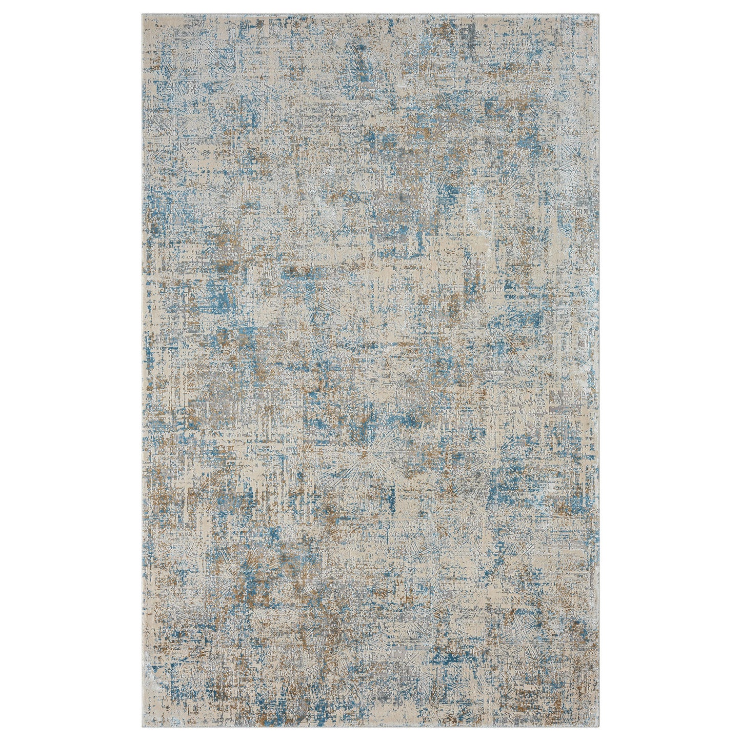 4 x 6 Blue & Gray Rug