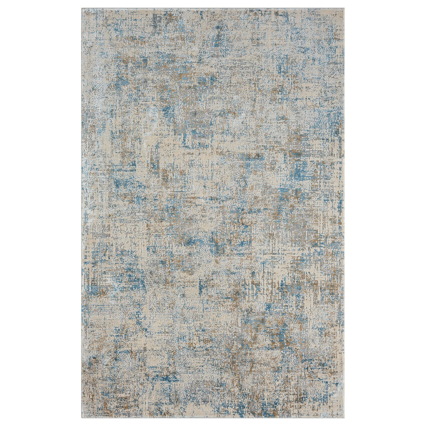 4 x 6 Blue & Gray Rug